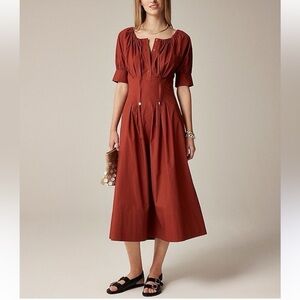J. Crew Women's Terracotta Midi Dress